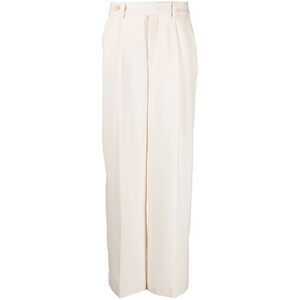 DKNY Wide-leg Trousers Pants Cream Size 2